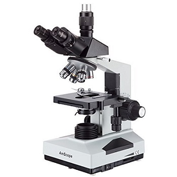 mikroskop optyczny AmScope T490B z trzema okularami
